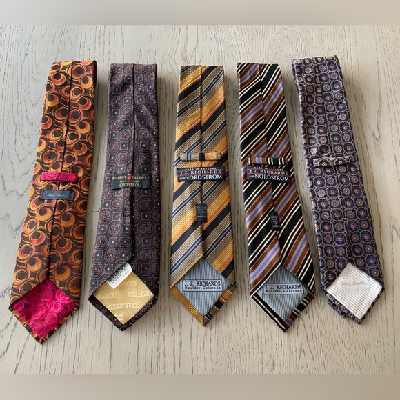 Men’s 5 Tie Lot - Talbot, Paul Simon, JZ Richards, Nordstrom - Picture 2 of 7